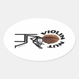 Adesivo Oval Violin Nut