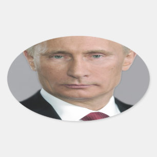Adesivo Oval Vladimir Putin