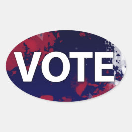 Adesivo Oval VOTAÇÃO Patriótica