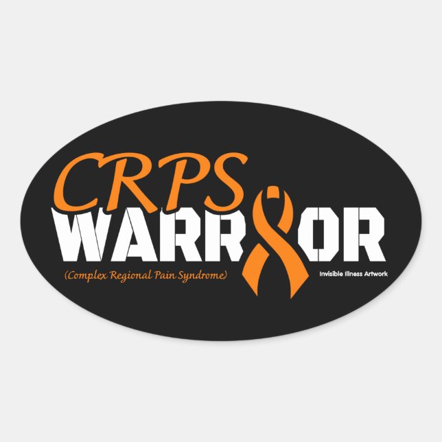 ADESIVO OVAL WARRIOR...CRPS (Frente)