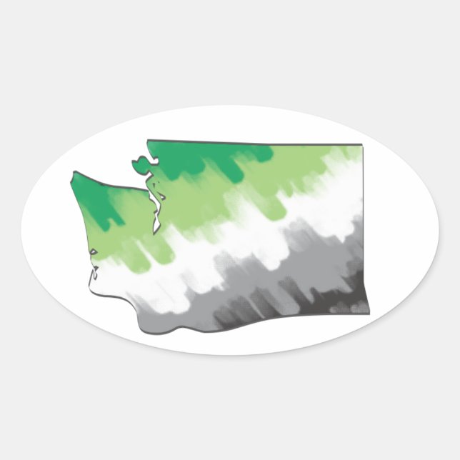 Adesivo Oval Washington Aro Pride Sticker (Frente)