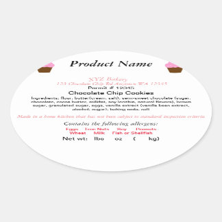 Adesivo Oval WASHINGTON Cottage Law Label Farmer's Market WSDA