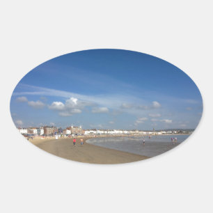 Adesivo Oval Weymouth Beach