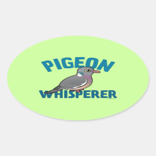Adesivo Oval Whisperer do pombo