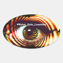 Adesivo Oval Wicked Eyez