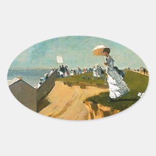 Adesivo Oval Winslow Homer - ramo longo, New-jersey
