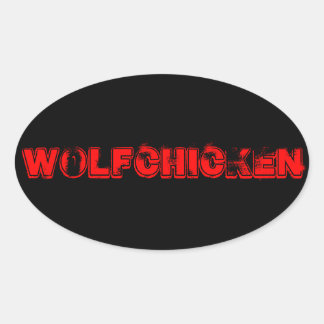 Adesivo Oval WolfChicken Sticker