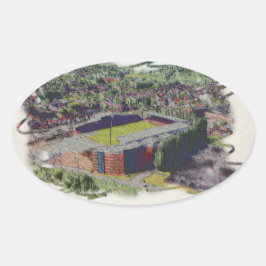 Adesivo Oval Wrexham AFC, Racecourse Ground