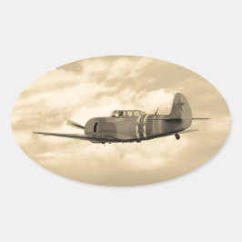 Adesivo Oval Yak 11 em Voo
