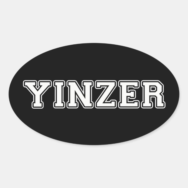 Adesivo Oval Yinzer (Frente)