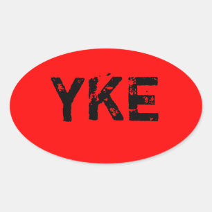Adesivo Oval YKE - Sticker