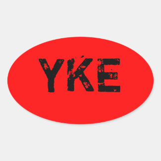 Adesivo Oval YKE - Sticker