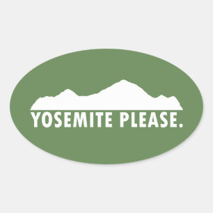 Adesivo Oval Yosemite, por favor