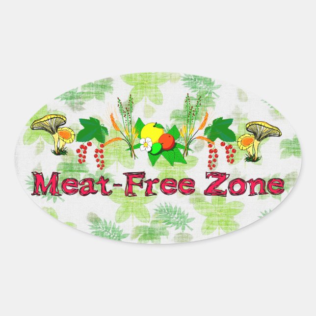 Adesivo Oval Zona indene de carne (Frente)