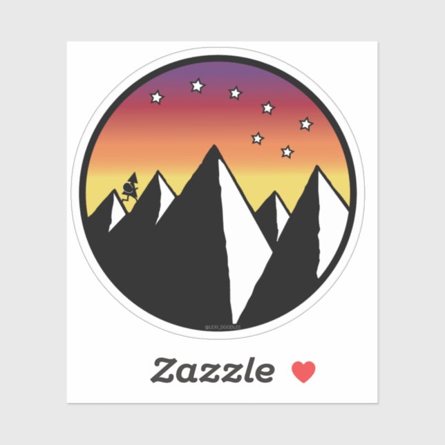 Adesivo Over Hill Over Dale - Sticker (Folha)