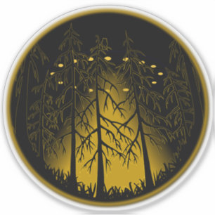 Adesivo OVNI Stickers Divertimento OVNI w Coruja Decal Sti