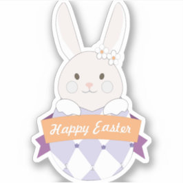 Adesivo Ovo de Páscoa. Coelhinho de Páscoa.Felz pascoa