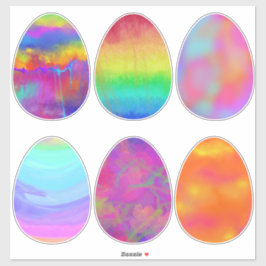 Adesivo Ovos de Páscoa pintados Brilhantes