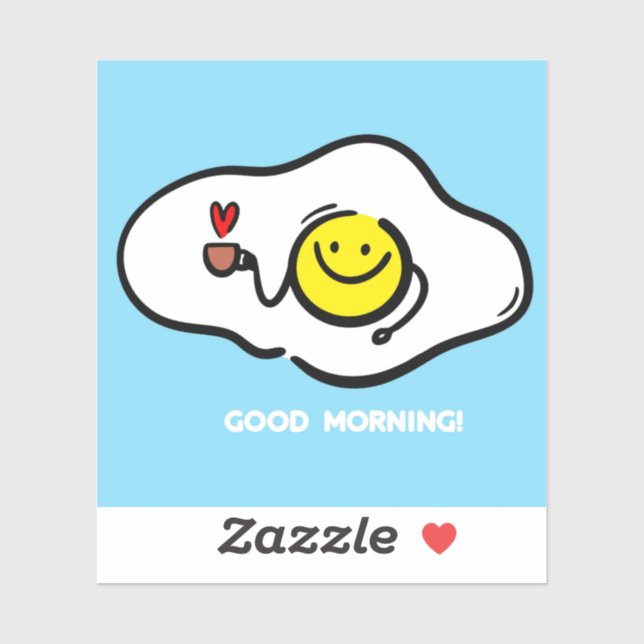 Adesivo Ovos secos bom dia (Folha)