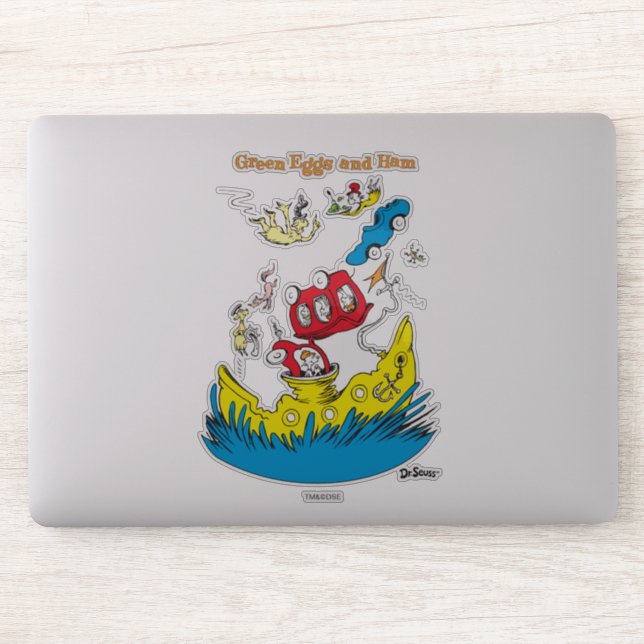 Adesivo Ovos Verdes e Pressão | Não Gosto Deles Em Nenhum  (Computador)