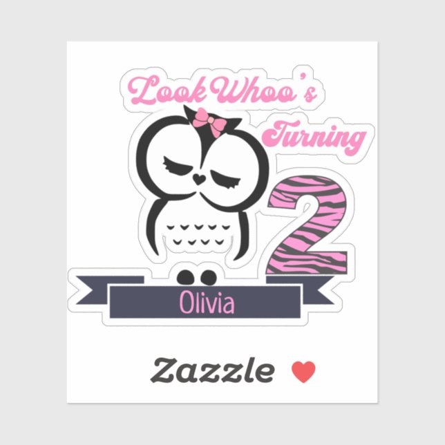 Adesivo Owl Birthday Sticker (Folha)