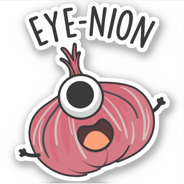 Adesivo Oye-nion Funny Onion Pun (Frente)