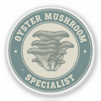 Adesivo Oyster Mushroom Specialist Hunter Design