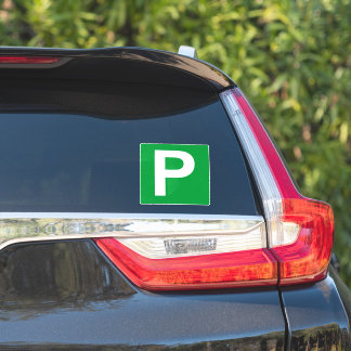 Adesivo P Plate Green / White Sticker