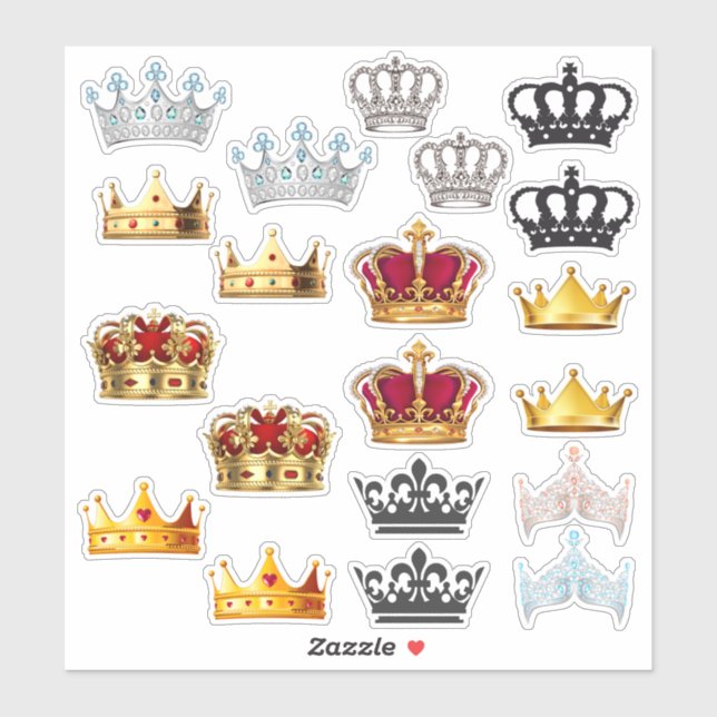 Adesivo Pack of 20 stickers My crowns (Folha)