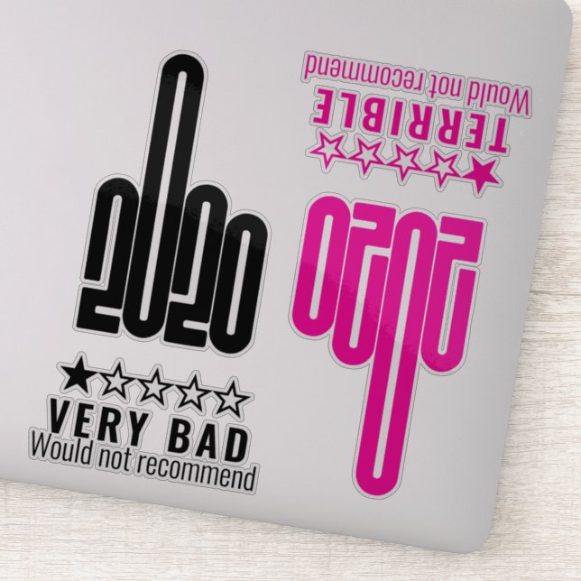 Adesivo Pacote 4 rosa de revisão do dedo médio personaliza (Detalhe)