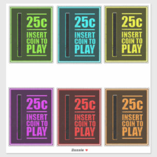 Adesivo Pacote de Autocolante com Coletor de Moedas Pinbal