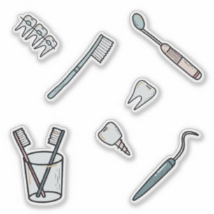 Adesivo Pacote de Dentista