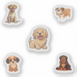 Adesivo Pacote de Sticker Cachorro
