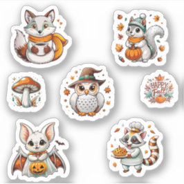 Adesivo Pacote de Stickers em queda de animais fofos