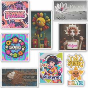 Adesivo Pacote de Stickers Pixlyne #1