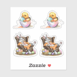 Adesivo pacote de variedade de páscoa