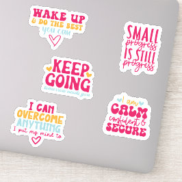 Adesivo Pacote de Vinheta de Saúde Mental Motivacional