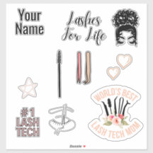 Pacote do Lash Tech Sticker