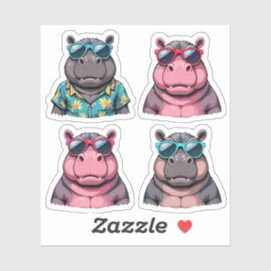 Adesivo Pacote Hippo Sticker Legal do Hipoteca Funny