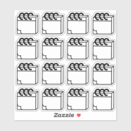 Adesivo Pacote Múltiplo de Notas do Planejador