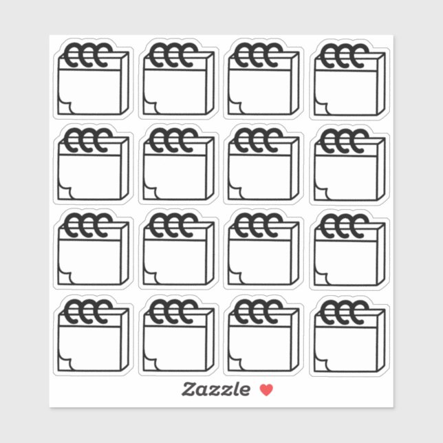 Adesivo Pacote Múltiplo de Notas do Planejador (Folha)