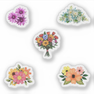 Adesivo Pacote Vinheta Flor