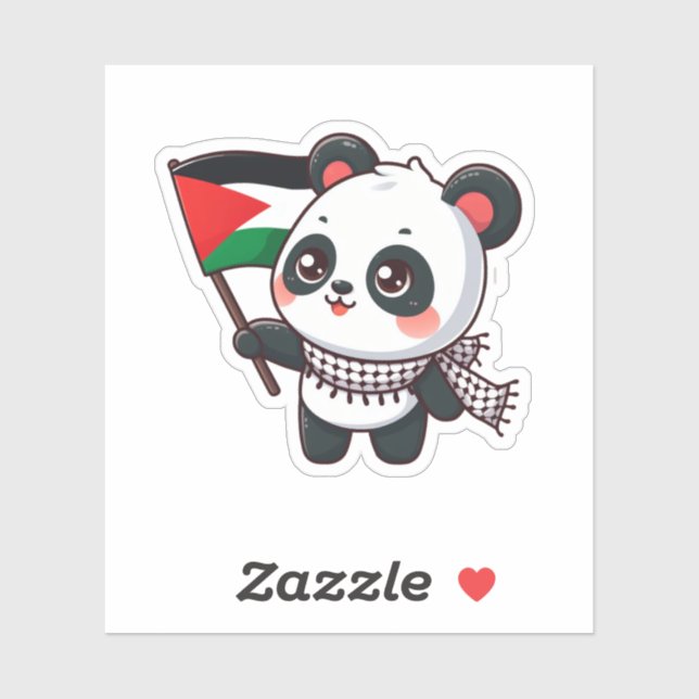 Adesivo Padastine peace panda (Folha)
