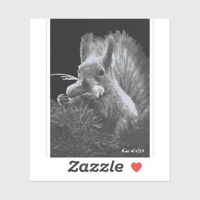 Adesivo Paddy Cake, Esquilo (Folha)