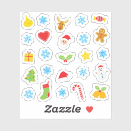 Adesivo Padrão colorido de Christams