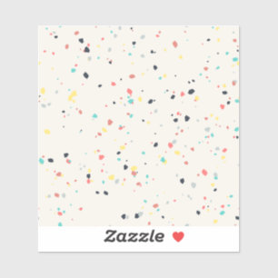 Adesivo Padrão contínuo de manchas de terrazzo