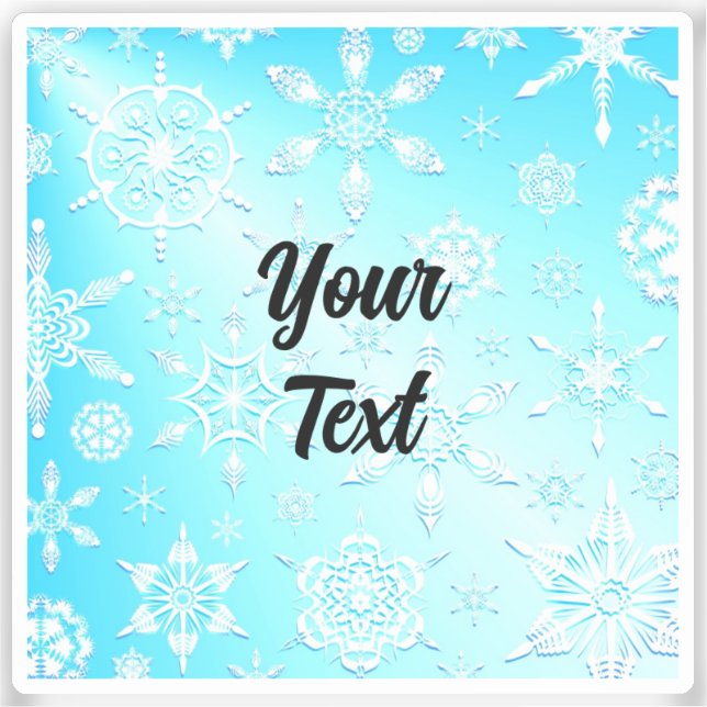 Adesivo Padrão Crystal Snowflakes (Frente)