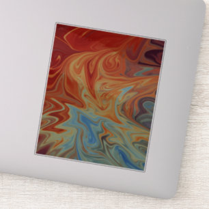 Adesivo Padrão de abstrato de fluido
