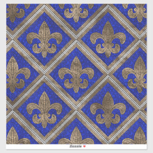 Adesivo Padrão de azulejo do mosaico Fleur-de-lis