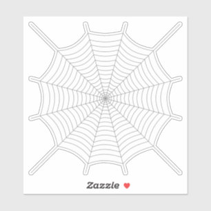 Adesivo Padrão de Dia das Bruxas na aranha da cinza